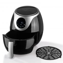 MAXXMEE Heißluftfritteuse 3000 - schwarz-silber - Touch-Display - 3 Liter -Deutschland Haushalt Verkaufs-Shop 2791005000 03 1600Wx1600H