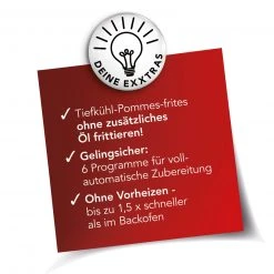 MAXXMEE Heißluftfritteuse 3000 - schwarz-silber - Touch-Display - 3 Liter -Deutschland Haushalt Verkaufs-Shop 2791005000 07 1600Wx1600H