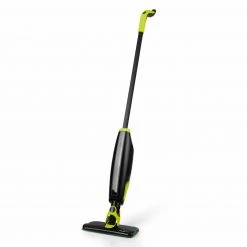 MAXXMEE Akku-Wischmopp - schwarz-limegreen - mit Saugfunktion