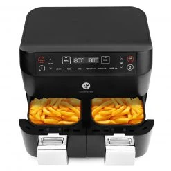 KOCHWERK Heißluft-Fritteuse - schwarz - Doppelkammer - 2x 3,8 Liter 17 KOCHWERK Heißluft-Fritteuse - schwarz - Doppelkammer - 2x 3,8 Liter -Deutschland Haushalt Verkaufs-Shop 2791007400 05 1600Wx1600H