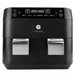 KOCHWERK Heißluft-Fritteuse - schwarz - Doppelkammer - 2x 3,8 Liter 18 KOCHWERK Heißluft-Fritteuse - schwarz - Doppelkammer - 2x 3,8 Liter -Deutschland Haushalt Verkaufs-Shop 2791007400 06 1600Wx1600H