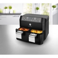 KOCHWERK Heißluft-Fritteuse - schwarz - Doppelkammer - 2x 3,8 Liter 24 KOCHWERK Heißluft-Fritteuse - schwarz - Doppelkammer - 2x 3,8 Liter -Deutschland Haushalt Verkaufs-Shop 2791007400 12 1600Wx1600H