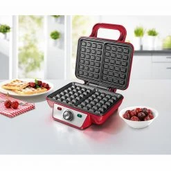 GOURMETmaxx Waffeleisen - rot - 1000 Watt -Deutschland Haushalt Verkaufs-Shop 2791007900 03 1600Wx1600H