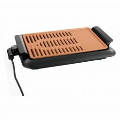 GOURMETmaxx Elektro-Tischgrill - schwarz-orange - 1250 Watt