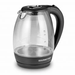 GOURMETmaxx Glas-Wasserkocher - mit LED-Beleuchtung - 1,7 Liter