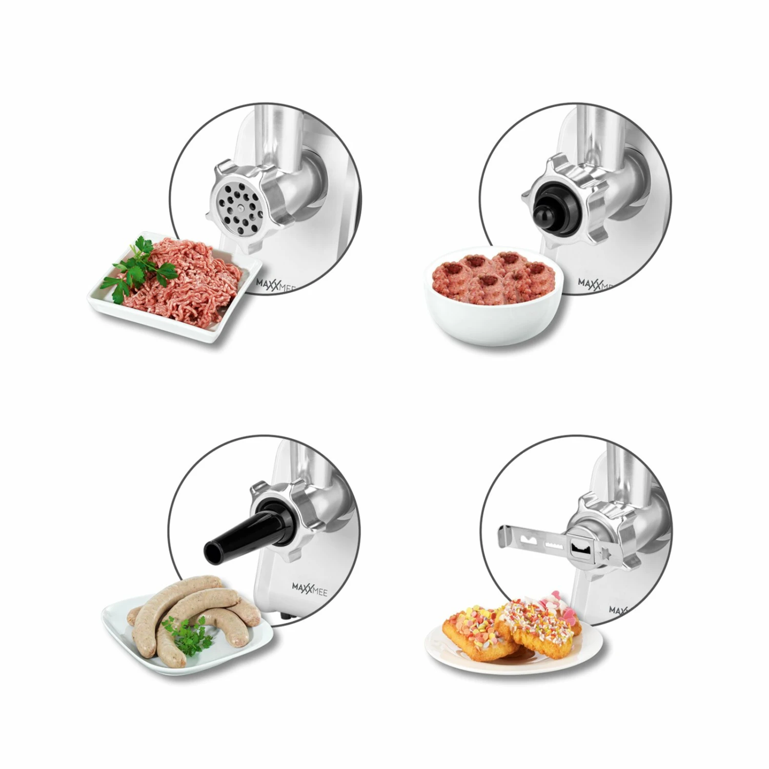 MAXXMEE Fleischwolf - schwarz - 4-in-1 7 MAXXMEE Fleischwolf - schwarz - 4-in-1 – Bild 5