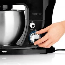 MAXXMEE Küchenmaschine 6348 - schwarz-Edelstahl - 5 Liter -Deutschland Haushalt Verkaufs-Shop 2791009600 05 1600Wx1600H