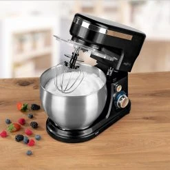 MAXXMEE Küchenmaschine 6348 - schwarz-Edelstahl - 5 Liter -Deutschland Haushalt Verkaufs-Shop 2791009600 10 1600Wx1600H