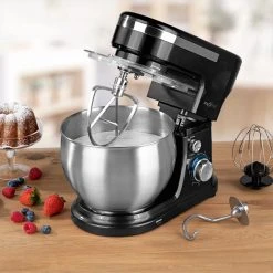 MAXXMEE Küchenmaschine 6348 - schwarz-Edelstahl - 5 Liter -Deutschland Haushalt Verkaufs-Shop 2791009600 11 1600Wx1600H