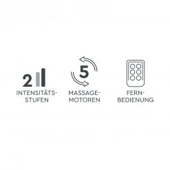 VITALMAXX Massagematte - hellgrau - 5 Massagemotoren -Deutschland Haushalt Verkaufs-Shop 2791010600 07 1600Wx1600H