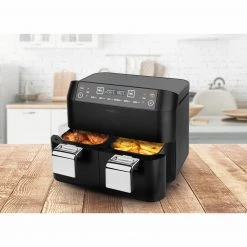 MAXXMEE Doppelkammer-Heissluftfritteuse 2767 - schwarz - 2 x 3,8 Liter -Deutschland Haushalt Verkaufs-Shop 2791011600 03 1600Wx1600H