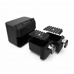 MAXXMEE Doppelkammer-Heissluftfritteuse 2767 - schwarz - 2 x 3,8 Liter -Deutschland Haushalt Verkaufs-Shop 2791011600 06 1600Wx1600H