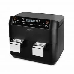 MAXXMEE Doppelkammer-Heissluftfritteuse 2767 - schwarz - 2 x 3,8 Liter