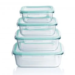 MAXXMEE Glas-Frischhaltedosen-Set - türkis - Klick-It -Deutschland Haushalt Verkaufs-Shop 2791011700 00 1600Wx1600H