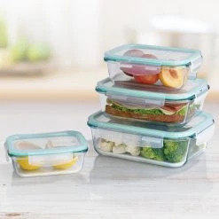 MAXXMEE Glas-Frischhaltedosen-Set - türkis - Klick-It -Deutschland Haushalt Verkaufs-Shop 2791011700 03 1600Wx1600H