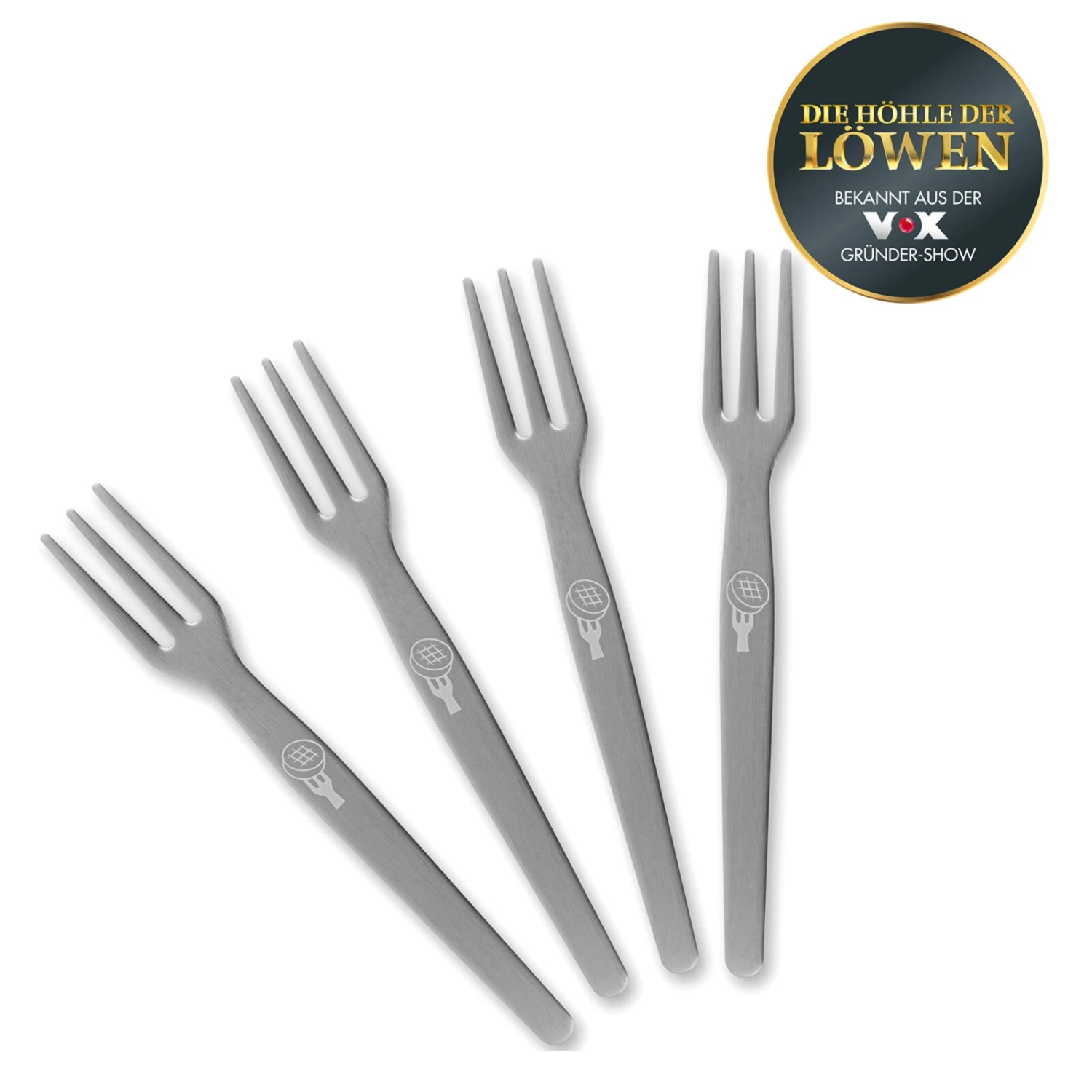 ISS DOCH WURSCHT Currywurst-Pieker - Edelstahl - 4er-Set 3 ISS DOCH WURSCHT Currywurst-Pieker - Edelstahl - 4er-Set