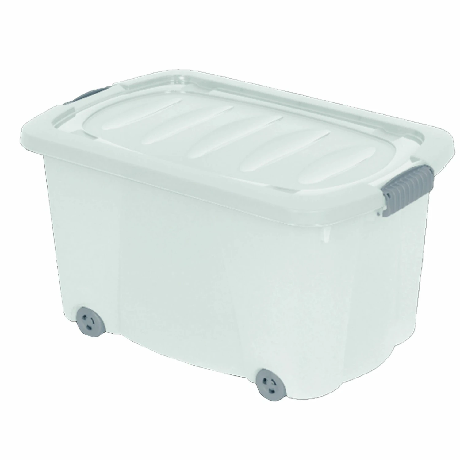 Rollbox - transparent - mit Rollen - 45 Liter 4 Rollbox - transparent - mit Rollen - 45 Liter – Bild 2