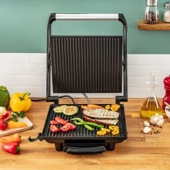 TEFAL Kontaktgrill INICIO GC241D - schwarz-silber -Deutschland Haushalt Verkaufs-Shop 2816000200 06 1600Wx1600H
