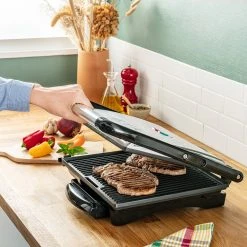 TEFAL Kontaktgrill INICIO GC241D - schwarz-silber -Deutschland Haushalt Verkaufs-Shop 2816000200 07 1600Wx1600H