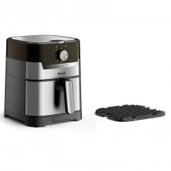 TEFAL 2-in-1-Heißluftfritteuse-Grill EY501D - schwarz - Edelstahl -Deutschland Haushalt Verkaufs-Shop 2816001200 03 1600Wx1600H