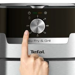 TEFAL 2-in-1-Heißluftfritteuse-Grill EY501D - schwarz - Edelstahl -Deutschland Haushalt Verkaufs-Shop 2816001200 04 1600Wx1600H