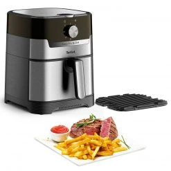TEFAL 2-in-1-Heißluftfritteuse-Grill EY501D - schwarz - Edelstahl -Deutschland Haushalt Verkaufs-Shop 2816001200 05 1600Wx1600H