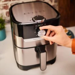 TEFAL 2-in-1-Heißluftfritteuse-Grill EY501D - schwarz - Edelstahl -Deutschland Haushalt Verkaufs-Shop 2816001200 07 1600Wx1600H