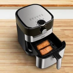 TEFAL 2-in-1-Heißluftfritteuse-Grill EY501D - schwarz - Edelstahl -Deutschland Haushalt Verkaufs-Shop 2816001200 08 1600Wx1600H