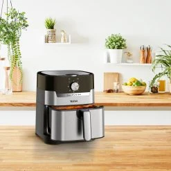 TEFAL 2-in-1-Heißluftfritteuse-Grill EY501D - schwarz - Edelstahl -Deutschland Haushalt Verkaufs-Shop 2816001200 12 1600Wx1600H