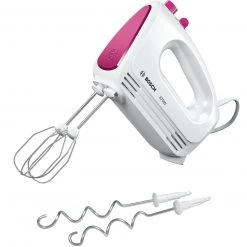BOSCH Handmixer MFQ2210P - weiß-pink - Kunststoff - 4 Stufen
