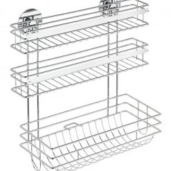 WENKO Turbo-Loc Küchenrollenhalter TRIO - silber-chrom