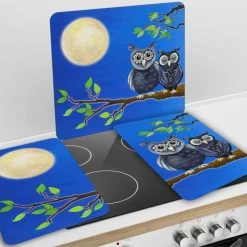 WENKO 2er-Set Herdabdeckplatten UNIVERSAL EULE - alle Herdarten -Deutschland Haushalt Verkaufs-Shop 9001517200 04 1600Wx1600H