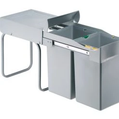 Einbau-Mülleimer - Schrankbreite ab 30 cm - 2x14 Liter
