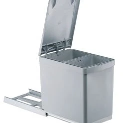 Einbau-Mülleimer - Schrankbreite ab 30 cm - 2x7,5 Liter