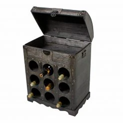 Weinregal - Kolonialstil - 9 Flaschen