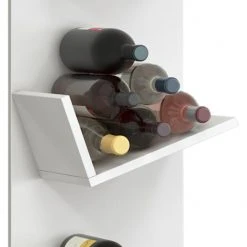 Weinregal VINOSI - weiß - Holz