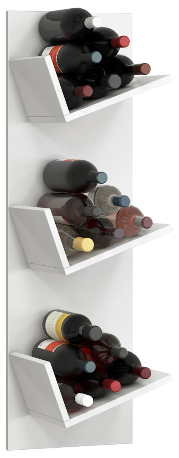 Weinregal VINOSI - weiß - Holz 3 Weinregal VINOSI - weiß - Holz