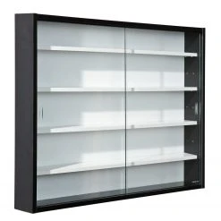Vitrine COLLECTY NOIR - schwarz-weiß - 80 cm