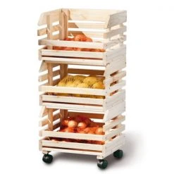 Küchenwagen FRUITS - Massivholz - 80 cm