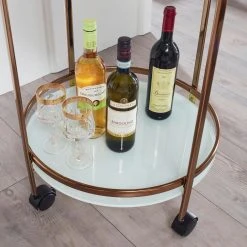 Servierwagen - kupferfarben - rund -Deutschland Haushalt Verkaufs-Shop 9003877100 05 1600Wx1600H