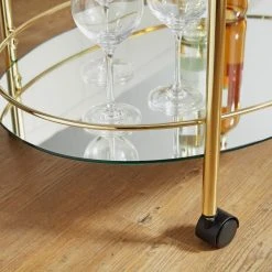 Servierwagen - goldfarben - oval -Deutschland Haushalt Verkaufs-Shop 9003877300 04 1600Wx1600H