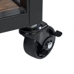 WENKO Küchenwagen RUSTICO - schwarz-Walnuss -Deutschland Haushalt Verkaufs-Shop 9003888400 03 1600Wx1600H