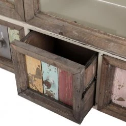 Wandablage VILLE - weiß-braun-bunt - mit 4 Schubladen 8 Wandablage VILLE - weiß-braun-bunt - mit 4 Schubladen -Deutschland Haushalt Verkaufs-Shop 9003947000 03 1600Wx1600H