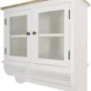Wandablage CHARLES - weiß - mit Glastüren 1 Wandablage CHARLES - weiß - mit Glastüren -Deutschland Haushalt Verkaufs-Shop 9003975200 1600Wx1600H