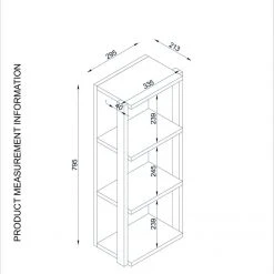 Wandregal - Walnuss-schwarz - mit Metallrahmen - 79,5 cm breit -Deutschland Haushalt Verkaufs-Shop 9004320400 04 1600Wx1600H