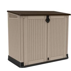 Universalbox für den Garten - braun-beige - 2x120 Liter
