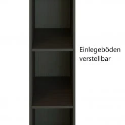 Küchenregal SORRENTO - grafit - 200 cm hoch -Deutschland Haushalt Verkaufs-Shop 9005031600 03 1600Wx1600H