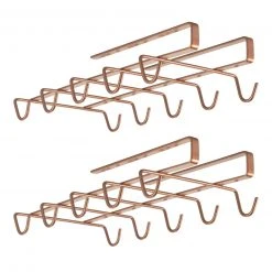 2er-Set Tassenhalter - kupfer - für 20 Tassen