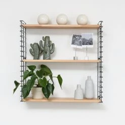 Bücherregal - Buche-schwarz - 3 Ablagen - 70 cm -Deutschland Haushalt Verkaufs-Shop 9005170400 03 1600Wx1600H