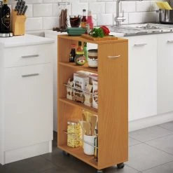 Nischenwagen TUSAL - Buche - 3 Böden - 85 cm -Deutschland Haushalt Verkaufs-Shop 9005458800 03 1600Wx1600H